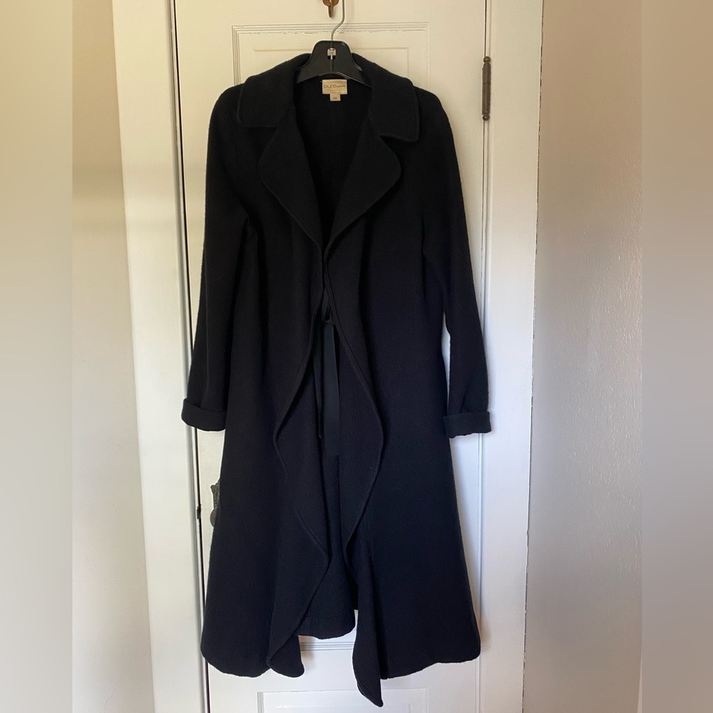 DKNY Elegant Black Transition Coat